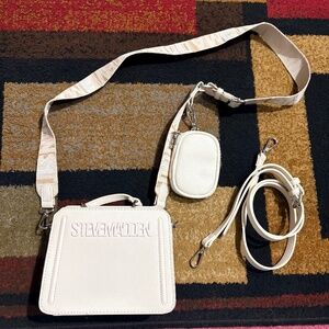 Steve Madden Bevelyn Crossbody Bag – White / Cream